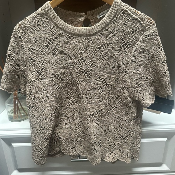 Abercrombie & Fitch Lace Tan Top - Picture 3 of 5